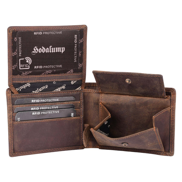 Hodalump Geldbörse mit Steinbock-Naht Geldbeutel Herren Hodalump & Ratschkatl 