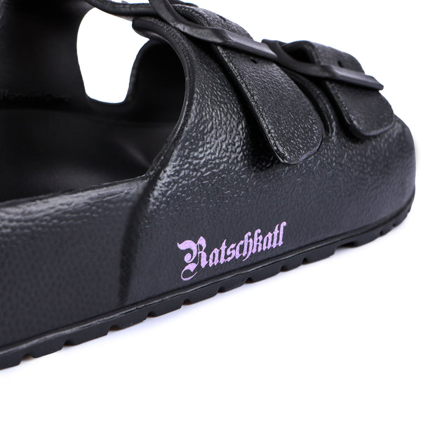 Ratschkatl PVC Sandalen Schwarz