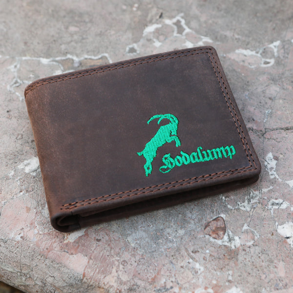 Hodalump Geldbörse mit Steinbock-Naht Geldbeutel Herren Hodalump & Ratschkatl 