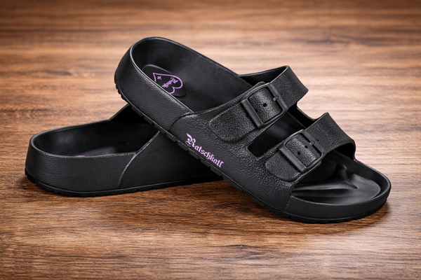 Ratschkatl PVC Sandalen Schwarz